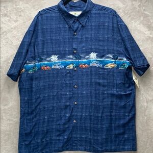 ISLAND SHORES | XL BUTTON DOWN CASUAL HAWAIIAN BEACH | CRUISERS FORD CHEVY SCENE